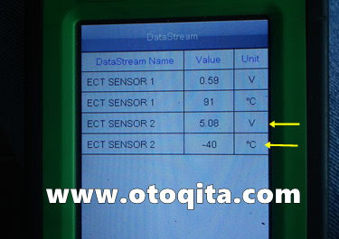 Datastream ECT sensor 2 high voltage