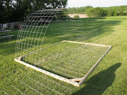 hoop hog wire panels coop pen garden building once together arch joe journal alternately baling tie rings both them