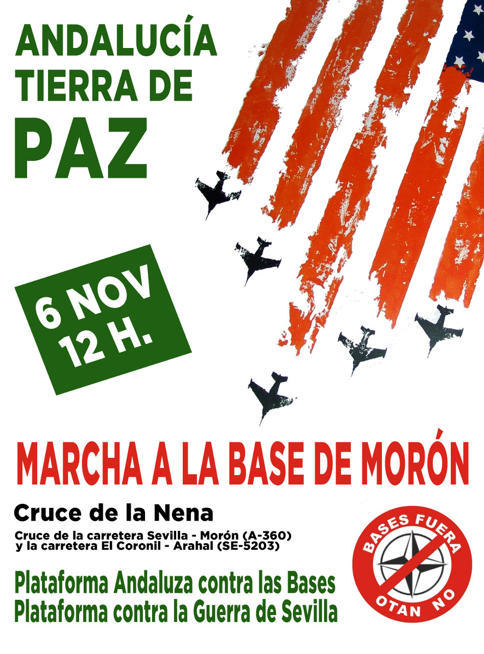 MARCHA A LA BASE DE MORÓN: ANDALUCÍA TIERRA DE PAZ