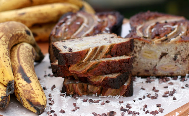 Nut Free Chocolate Banana Bread (Paleo, Grain free & Gluten free)