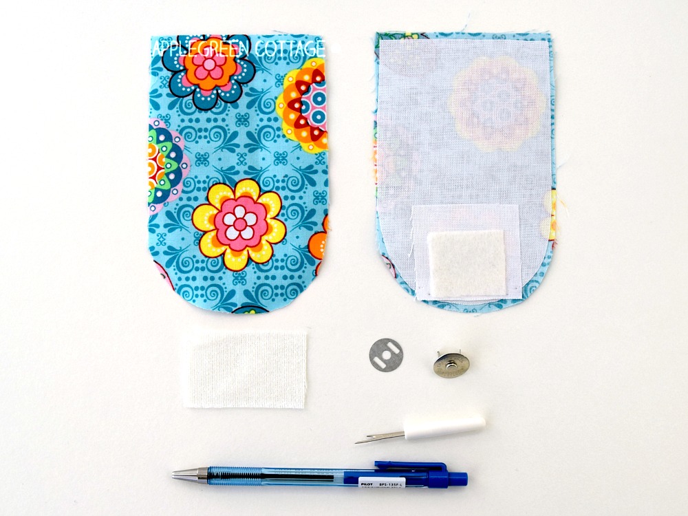 How To Add Snaps To a Bag AppleGreen Cottage