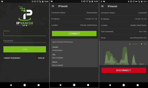 IPVanish - Aplikasi VPN Terbaik Android