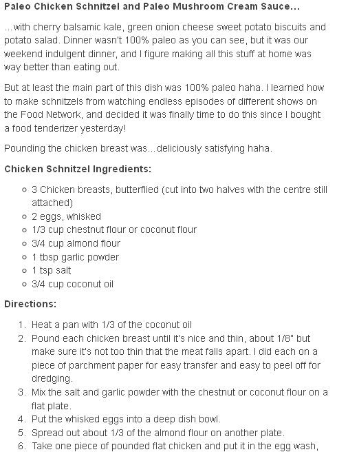 Paleo Chicken Schnitzel | The Best Paleo CookBook