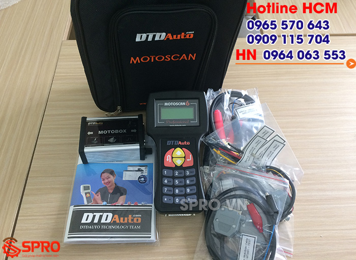 Máy đọc lỗi xe máy phun xăng FI MOTOSCAN 6 bản mới nhất 2018 và motobox