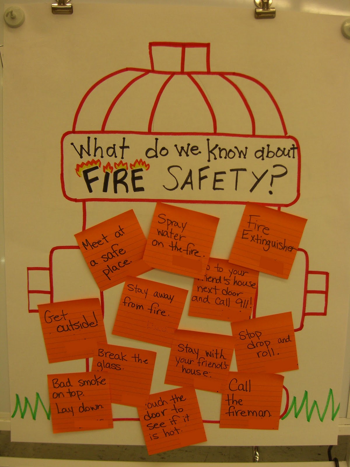 First Grade Garden: Fire Safety Week