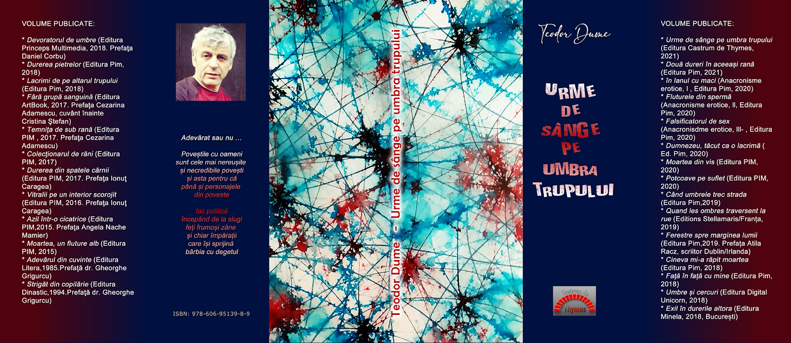 Teodor Dume, carte: Urme de sânge pe umbra trupului, Editura Pim, 2021