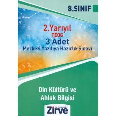 Zirve 8.Sınıf 2.Yarıyıl TEOG Din Kültürü ve Ahlak Bilgisi 3 Adet Deneme Sınavı (2016) Zirve 8.Sınıf 2.Yarıyıl TEOG Din Kültürü ve Ahlak Bilgisi 3 Adet Deneme Sınavı (2016)