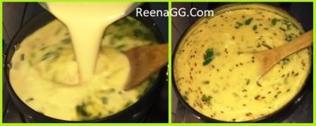 Spring Onion Kadhi Recipe