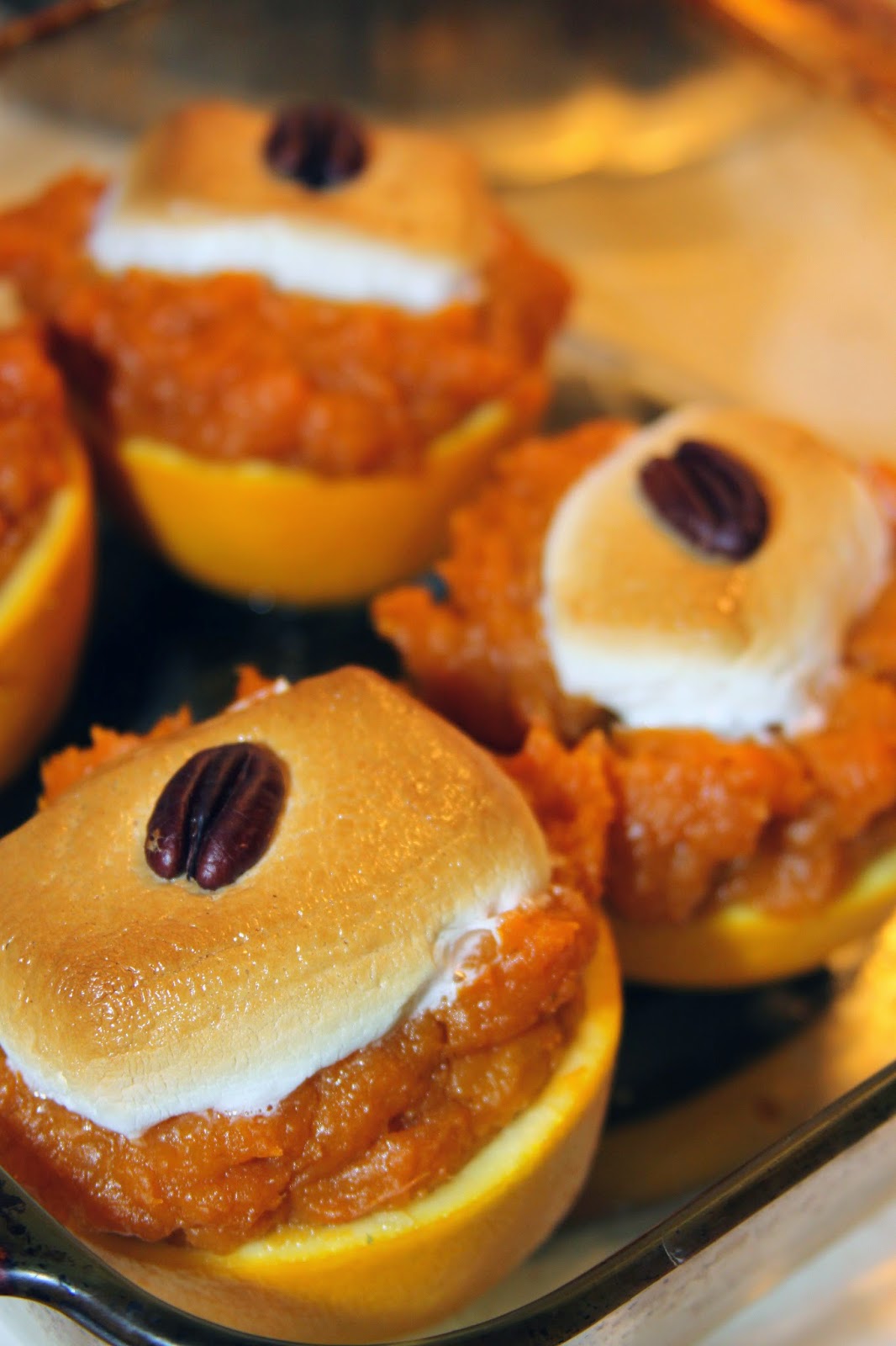 For the Love of Food Holiday Sweet Potato Stuffed Orange Cups