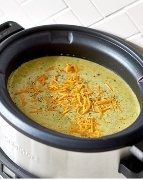 The Pioneer Woman's Slow Cooker Broccoli Cheddar Soup