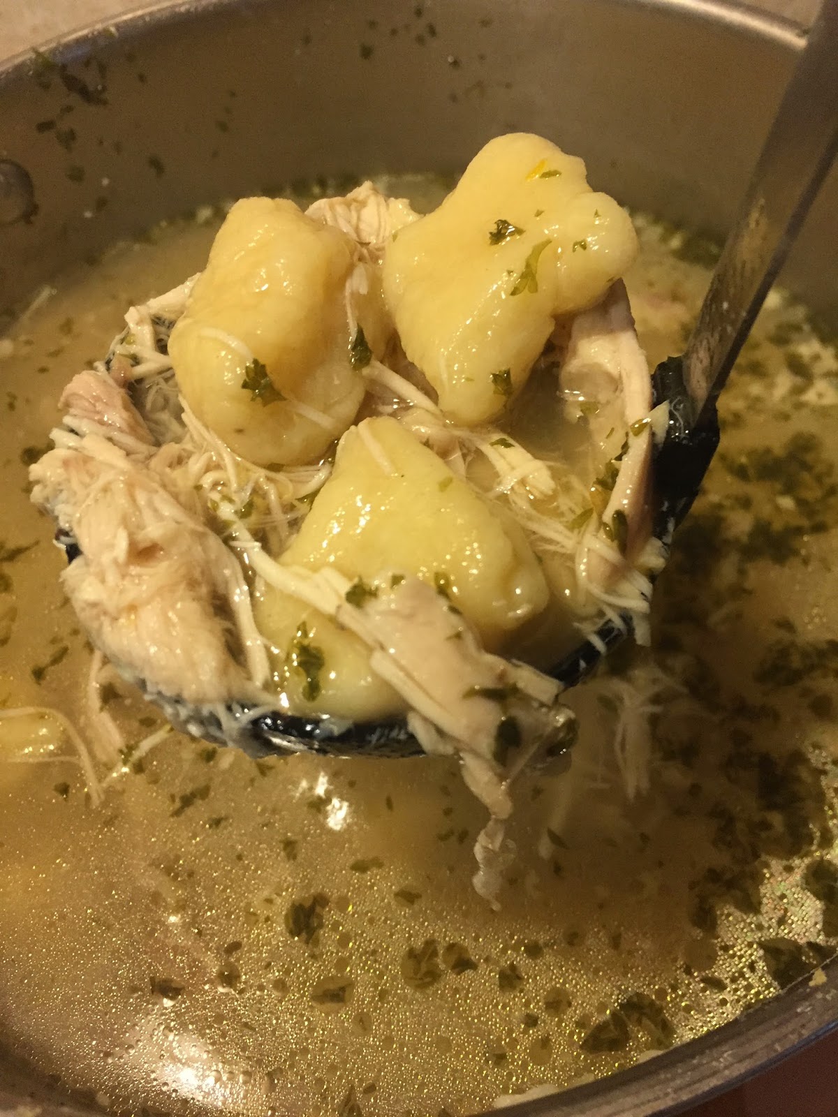 Roasted Chicken Gnocchi Soup