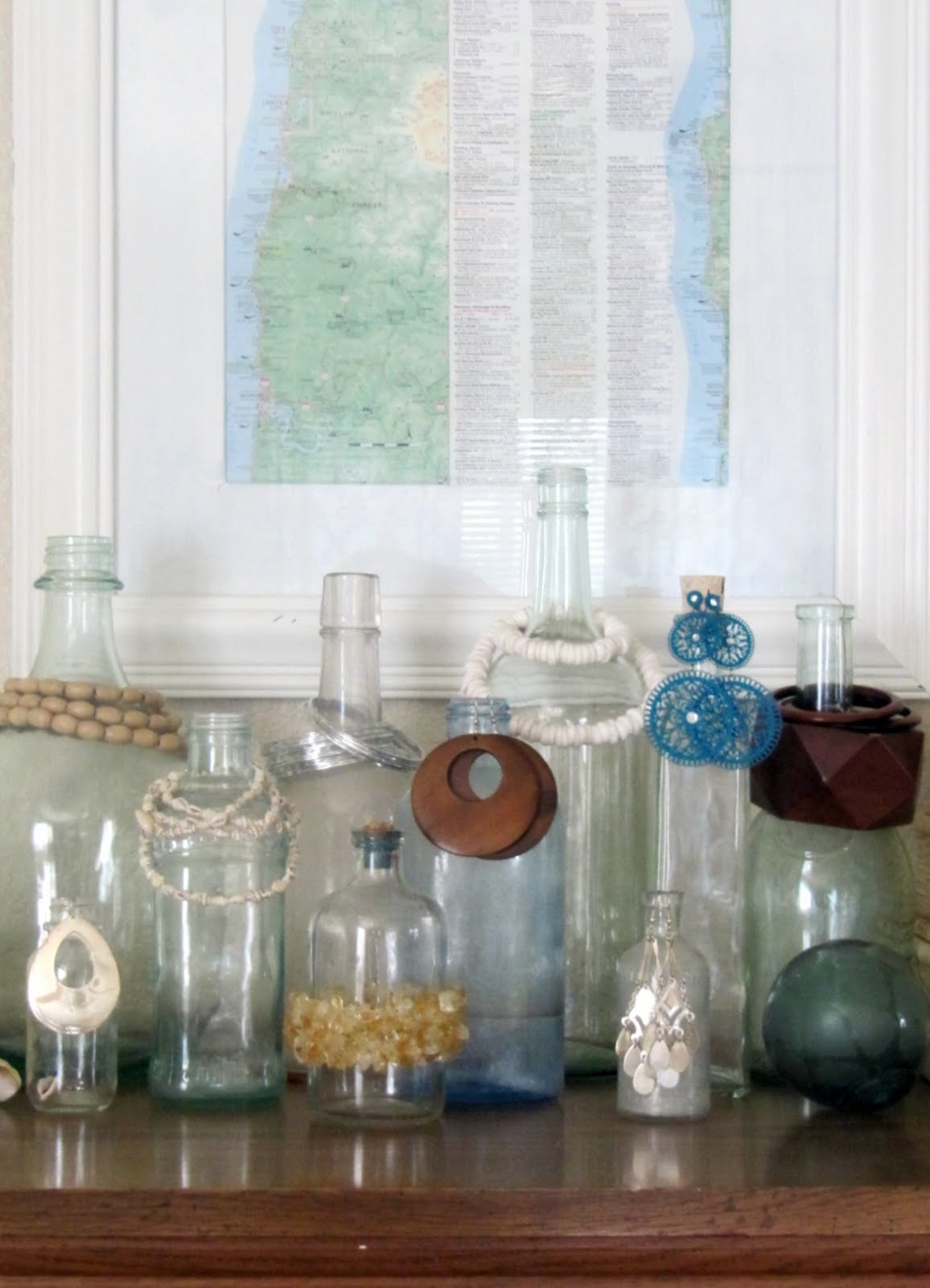 Displaying Jewelry With Bottles
