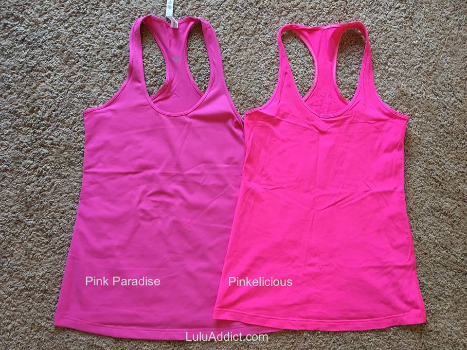 Lululemon Addict Color Comparison Pink Paradise Vs Pinkelicious Lululemon Color Comparison Pink Paradise Pinkelicious
