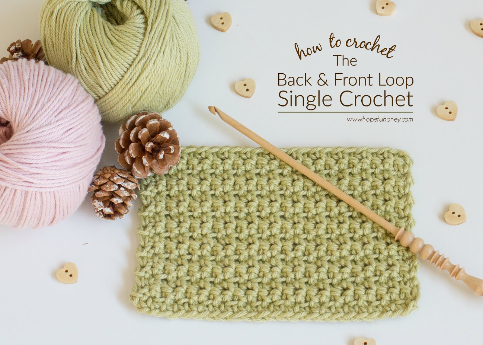 How To: Crochet The Back And Front Loop Single Crochet Stitch - Easy ...