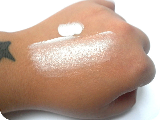 A picture of swatches of The Body Shop All In-One BB Cream