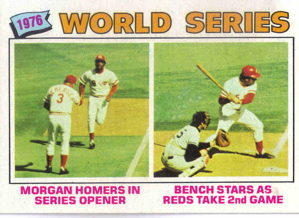 Baseball 1977 1977 Topps Baseball 411 1976 World Series Games 1 and 2