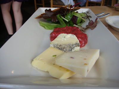 Cheese platter at Simon Pearce, Quechee, Vermont
