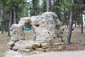 My tent thru Arch Rock