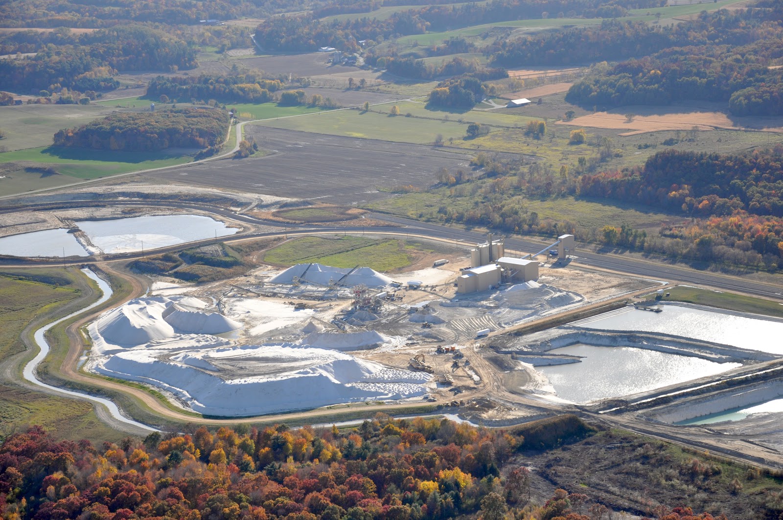 Monroe County Sand Mines Bird's Eye View
