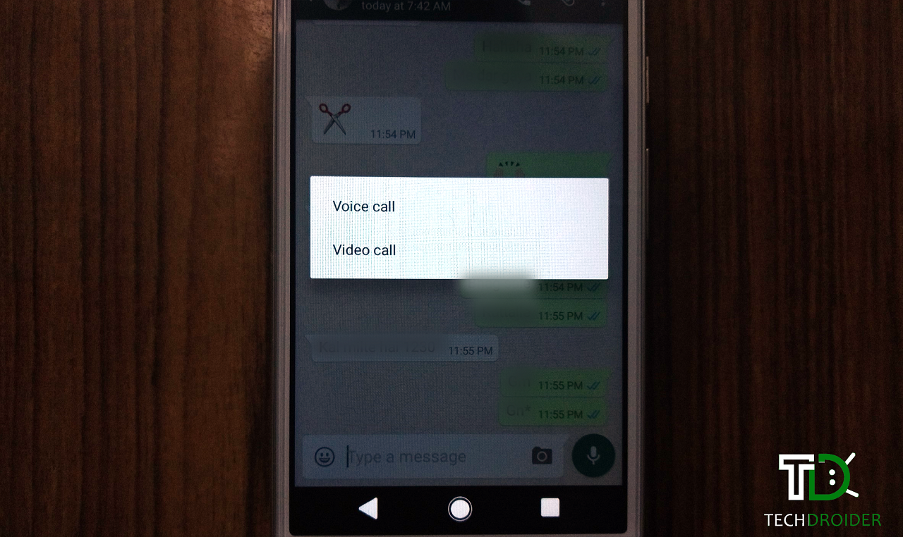 whatsapp web video call