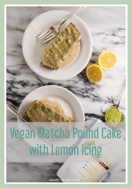 Vegan-Matcha-Pound-Cake-with-Lemon-Icing Vegan Matcha Pound Cake with Lemon Icing