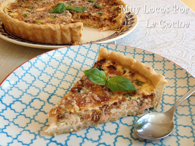 Quiche de Salmón Ahumado, Tomates Secados al Sol y Parmesano