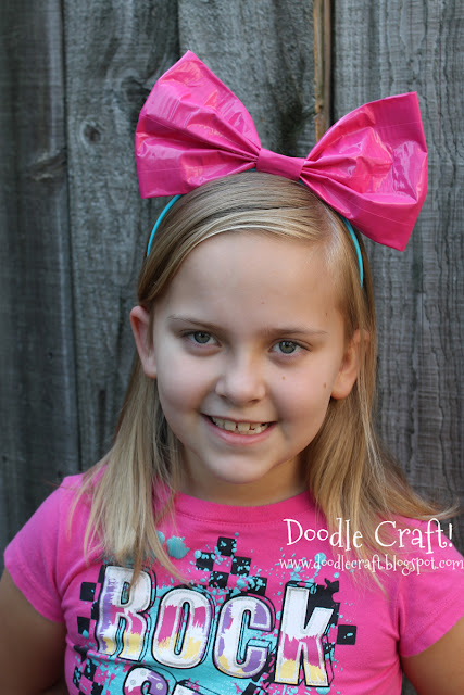 http://www.doodlecraftblog.com/2012/09/duct-tape-hair-bows-and-bracelets.html