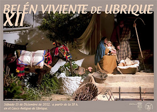 Cartel Belén Viviente en Ubrique (Cádiz) 2012