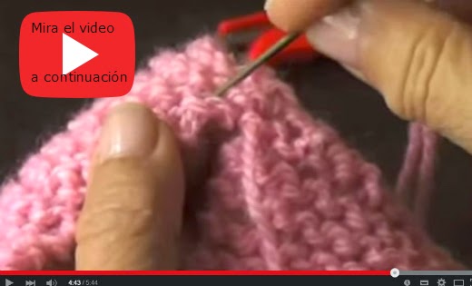 Video clase gratis tejido dos agujas