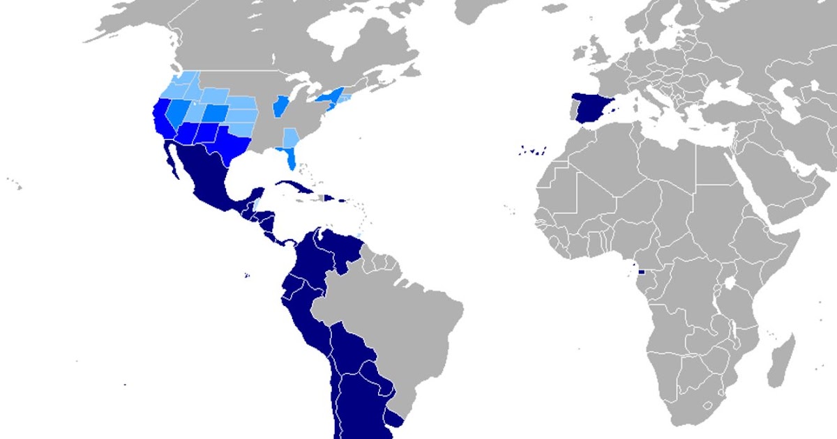 испанский язык на карте. мир на испанском. карта испанского языка в мире. распространенность испанского языка в мире. датская колониальная империя.