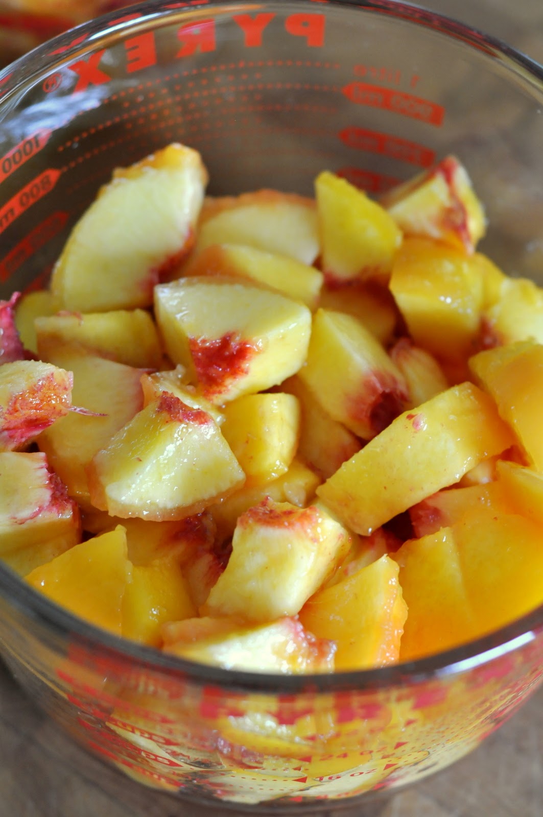 Peeled and Chopped Fresh Peaches | Taste As You Go