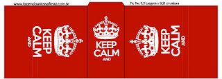 Keep Calm: Etiquetas para Candy Bar para Imprimir Gratis.