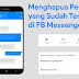 Cara Menghapus Pesan yang Sudah Terkirim di Facebook Messenger seperti Whatsapp