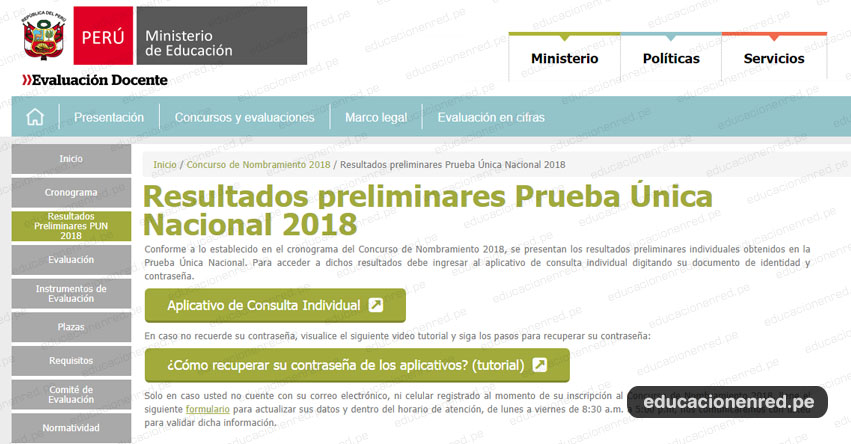 MINEDU: Resultados Examen Nombramiento Docente 2018 (23 Octubre) Resultados Preliminares - www.minedu.gob.pe MINEDU: Resultados Examen Nombramiento Docente 2018 (23 Octubre) Resultados Preliminares - www.minedu.gob.pe