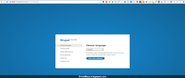 DriveMeca instalando Drupal en Linux Ubuntu Server paso a paso