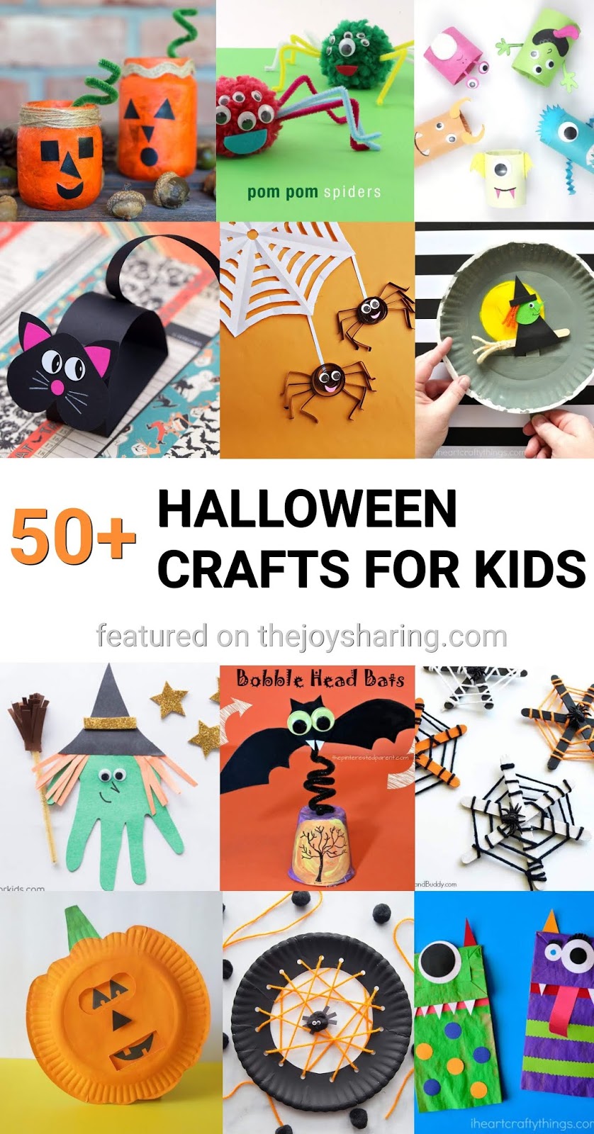 Download Free 50 Halloween Crafts For Kids The Joy Of Sharing PSD Mockup Template