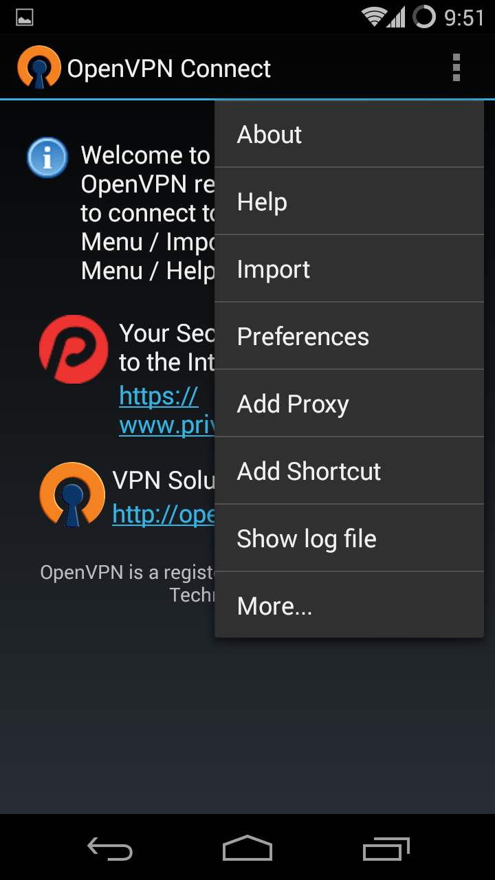OpenVPN Connect Android