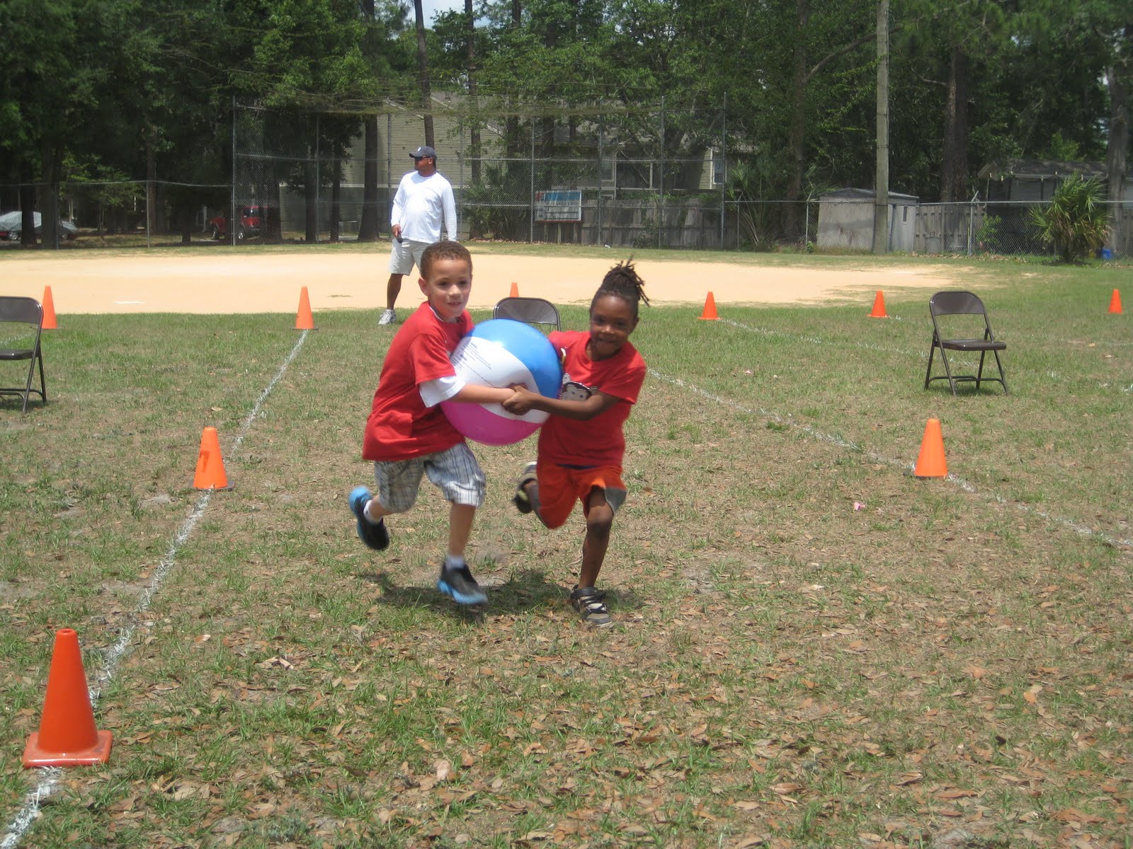 First Grade with Mrs. Ledford and Mrs. Vaillette Play Day Today!