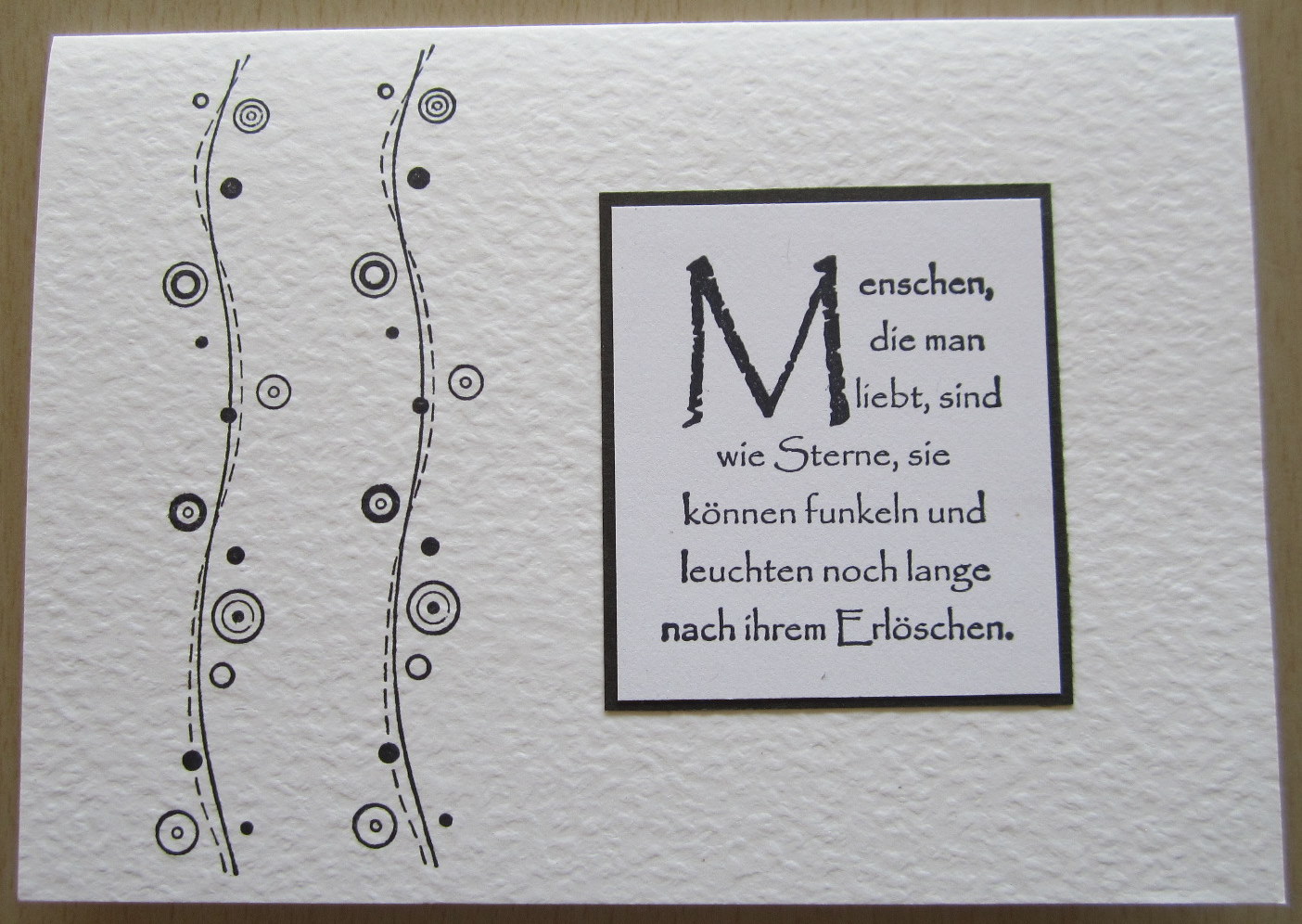 Diamantin´s Hobbywelt: Nochmal Trauerkarten