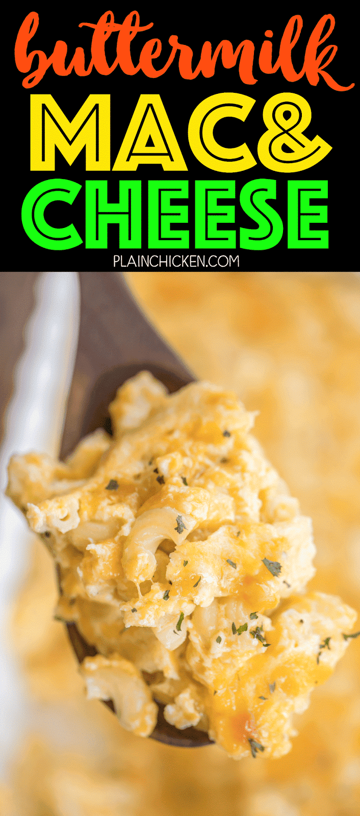 Buttermilk Mac and Cheese Plain Chicken