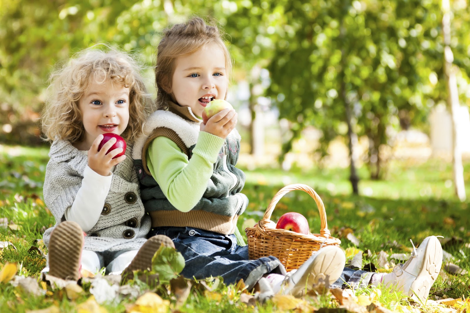namc montessori savor flavor children eating apples