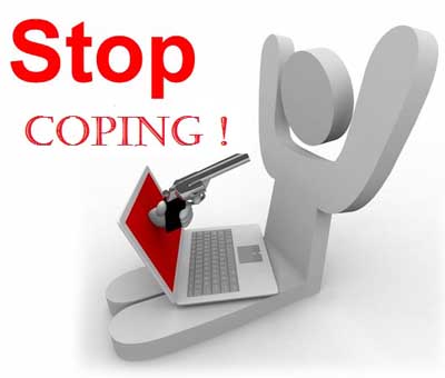 stop copy paste writing