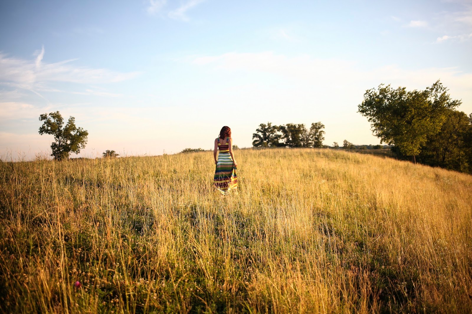 A walk at sunset in Kentucky Plenty by Tracy Reese Maxi Dress found at Anthropolgie