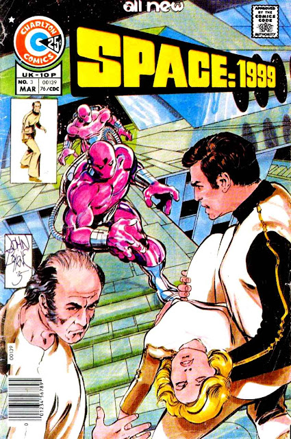Space 1999 v1 #3 chalrton bronze age comic book cover art by John Byrne Space 1999 v1 #3 chalrton bronze age comic book cover art by John Byrne