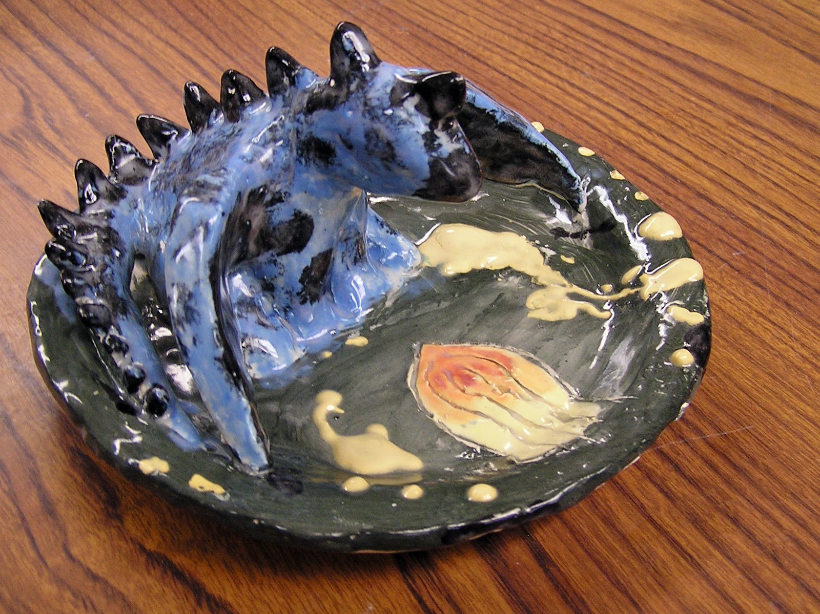 P. C. K. Art Room Clay Plates in Seventh Grade