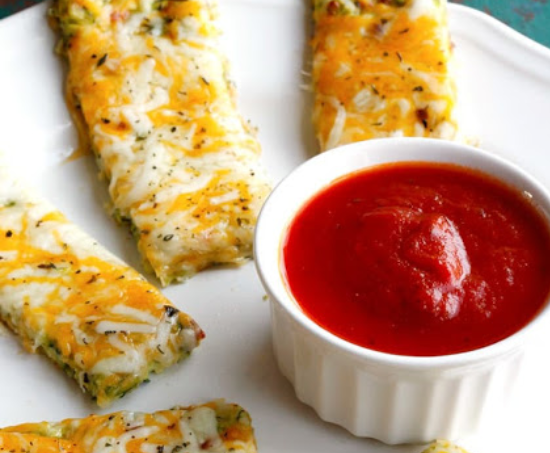 Cheesy Zucchini Breadsticks