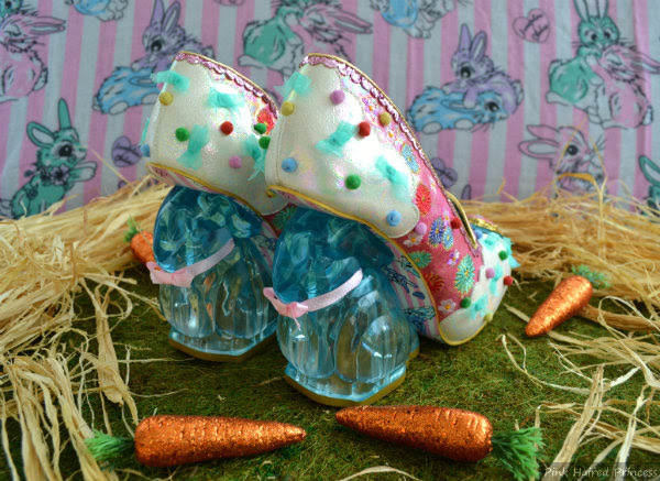 Irregular Choice pink and blue bunny shoes Irregular Choice pink and blue bunny shoes