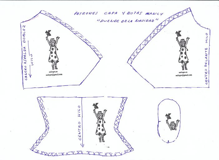 ANILEGRA COSE PARA NANCY: VAMOS A VESTIR A NANCY NAVIDAD!!!,tutorial