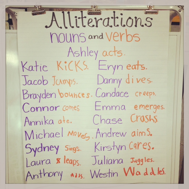 Flying High In First Grade: Alliterations and Acrostic Poems