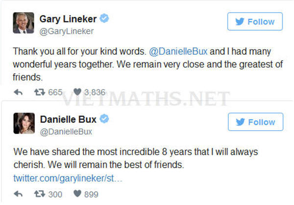 Cựu cầu thủ Gary Lineker ly dị người mẫu Danielle Bux rất tốn kém cau thu Gary Lineker ly hon ton kem vo cung